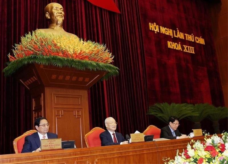 Tổng Bí thư Nguyễn Phú Trọng chủ trì và phát biểu khai mạc Hội nghị lần thứ Chín khóa XIII