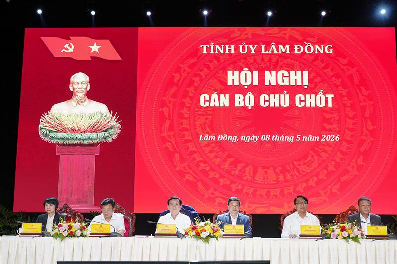 Các đồng chí chủ trì Hội nghị