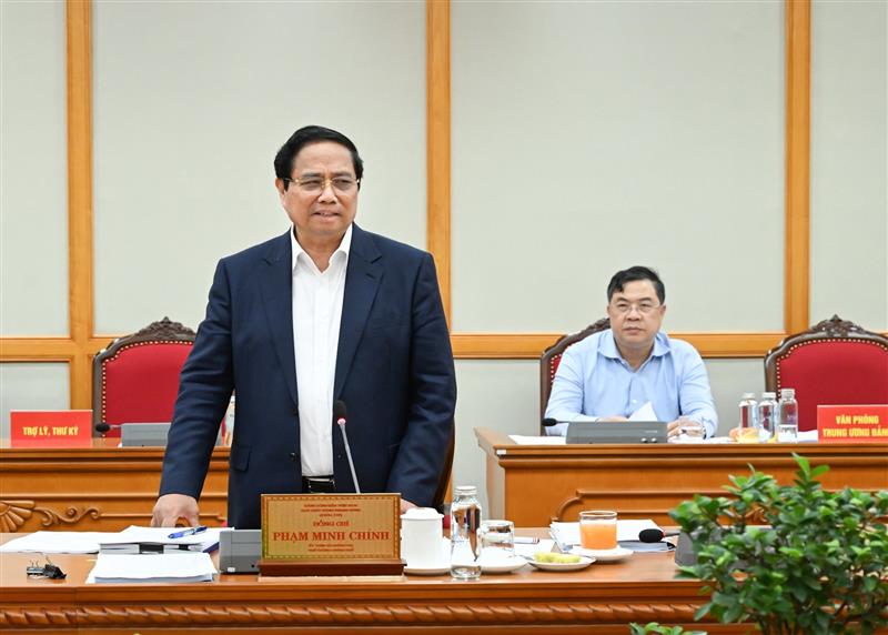 Thủ tướng Chính phủ Phạm Minh Chính kết luận buổi làm việc