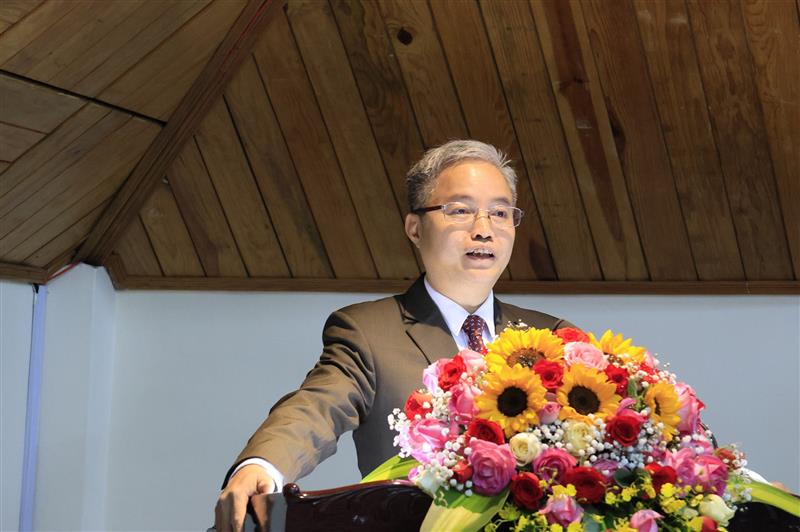 Đồng chí Nguyễn Quang Thái - Tổng Cục trưởng THADS phát biểu giao nhiệm vụ