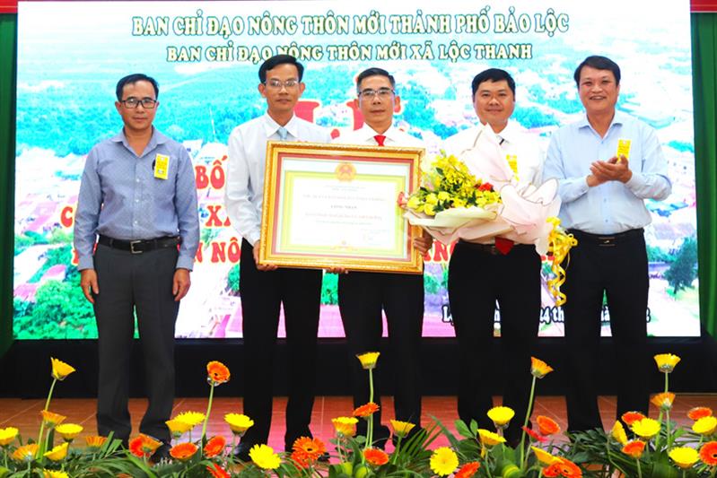 Lộc Thanh là xã đầu tiên của TP Bảo Lộc đạt chuẩn xã nông thôn mới nâng cao