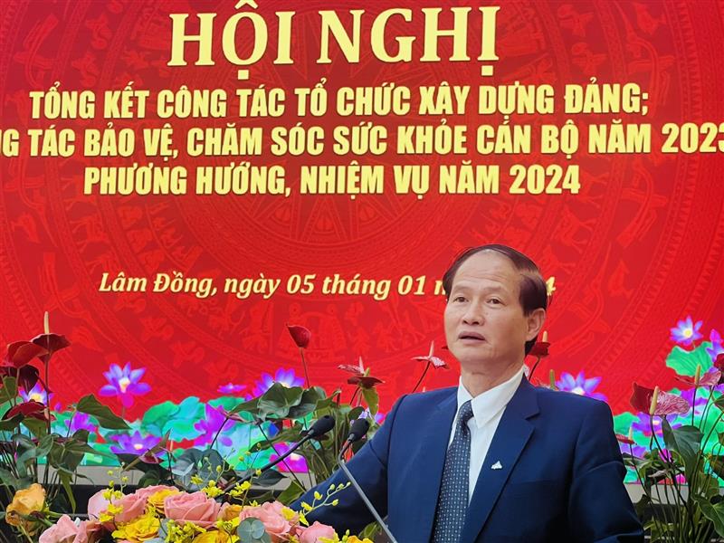Đồng chí Nguyễn Trọng Ánh Đông - Ủy viên Ban Thường vụ, Trưởng Ban Tổ chức Tỉnh ủy kết luận