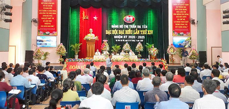 Đại hội Đại biểu Đảng bộ thị trấn Đạ Tẻh huyện Đạ Tẻh lần thứ XIV, nhiệm kỳ 2020 - 2025 thành công tốt đẹp