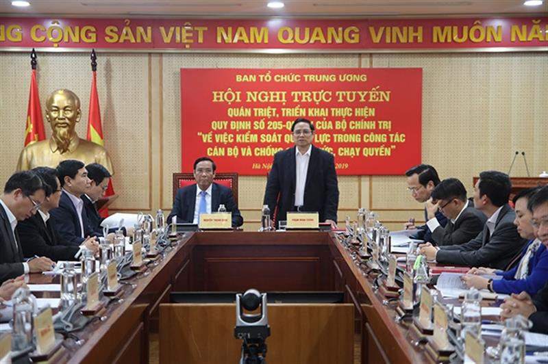 Đồng chí Phạm Minh Chính phát biểu chỉ đạo tại Hội nghị