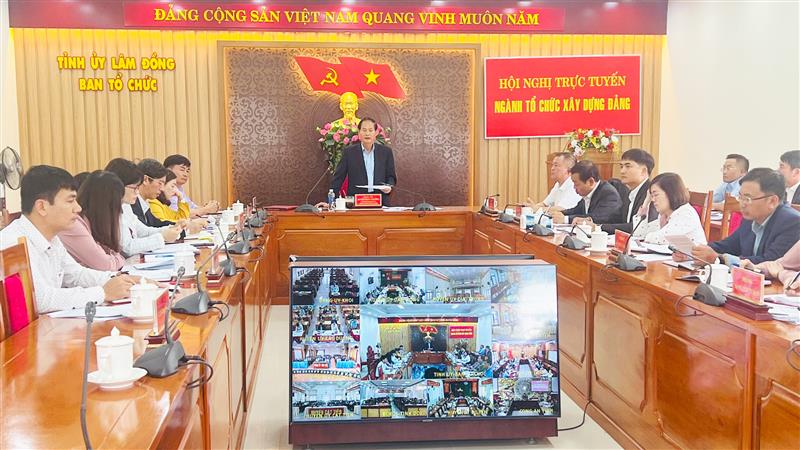 Trưởng Ban Tổ chức Tỉnh ủy Nguyễn Trọng Ánh Đông chỉ đạo nhiệm vụ trọng tâm 3 tháng cuối năm 2023 phải sát thực tiễn